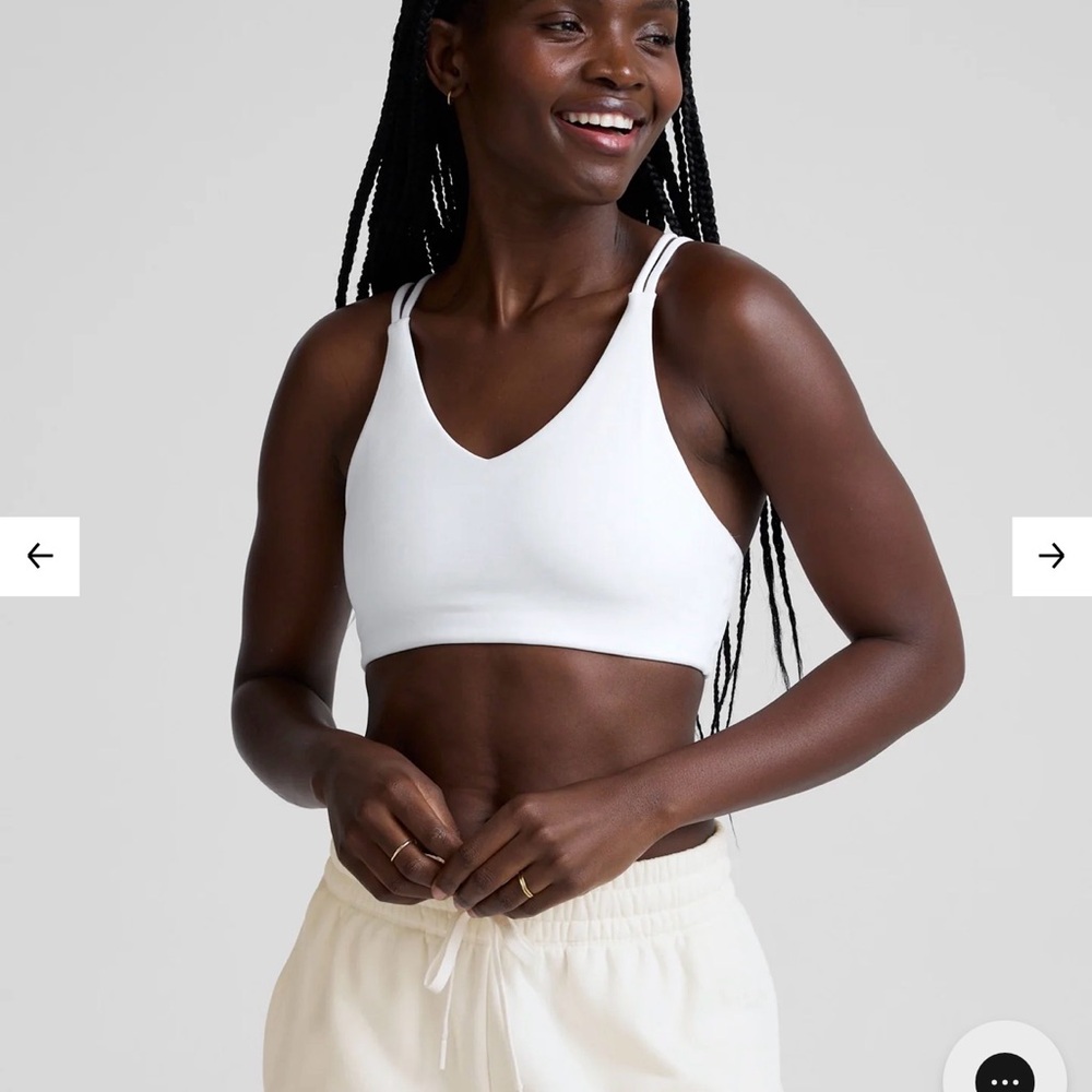 NEW Beyond Yoga Spacedye Get Across Bra Cloud White $64 MSRP